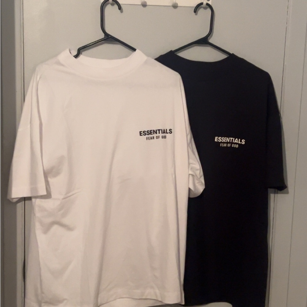 Essentials Short Sleeve Tees - White and Black